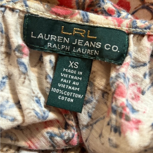 Ralph Lauren Cream Blouse with Smocked Details and Relaxed Fit - Picture 8 of 8